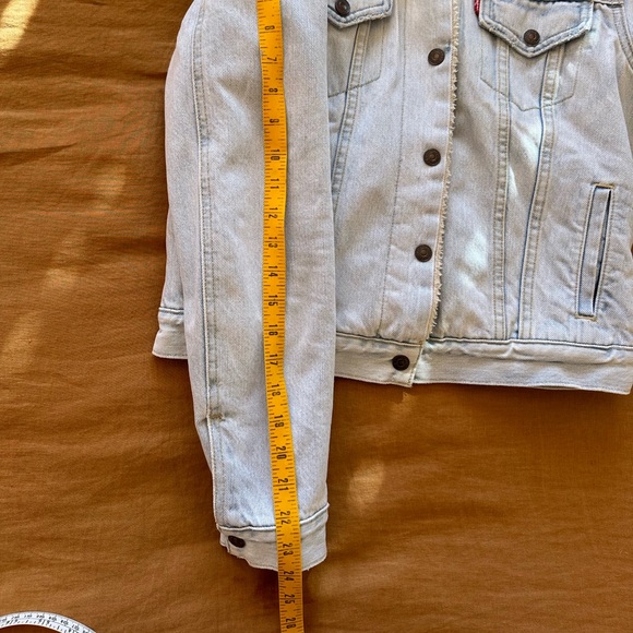 LEVI’S Original Trucker Sherpa Jacket Size Small Like New - Levi’s Premium Line - Picture 14 of 14